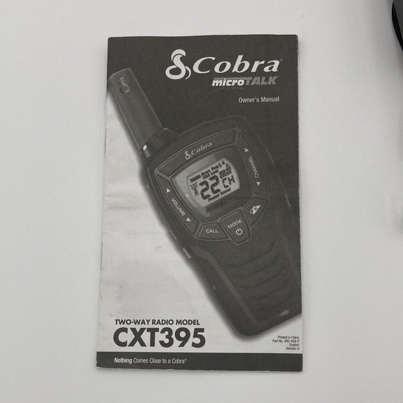 Cobra Microtalk Two Way Radio Walkie Talkies CXT395 Lot of 2 Tested Working - Picture 2 of 13